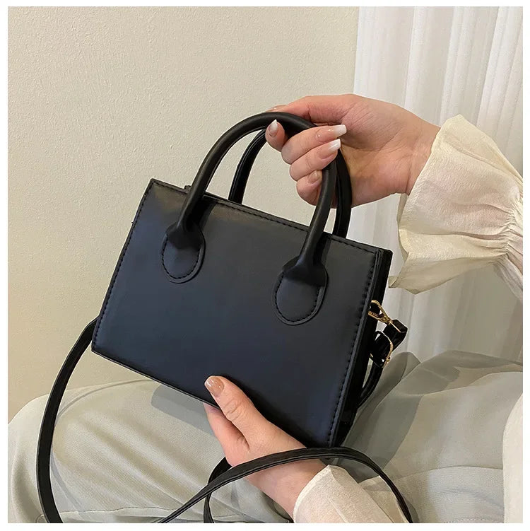 Minimalist Square PU Leather Crossbody Bag