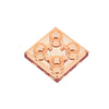 A pack of 2x2 reverse light panels for building blocks, featuring four translucent orange light components.