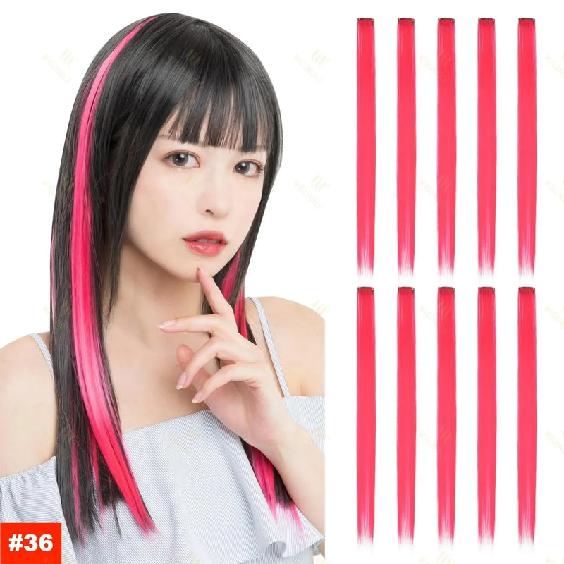 Extensiones de Cabello con Clips Arcoíris