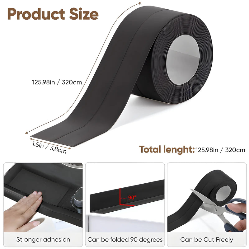 Waterproof PVC Sealing Tape for Bathrooms & Kitchens