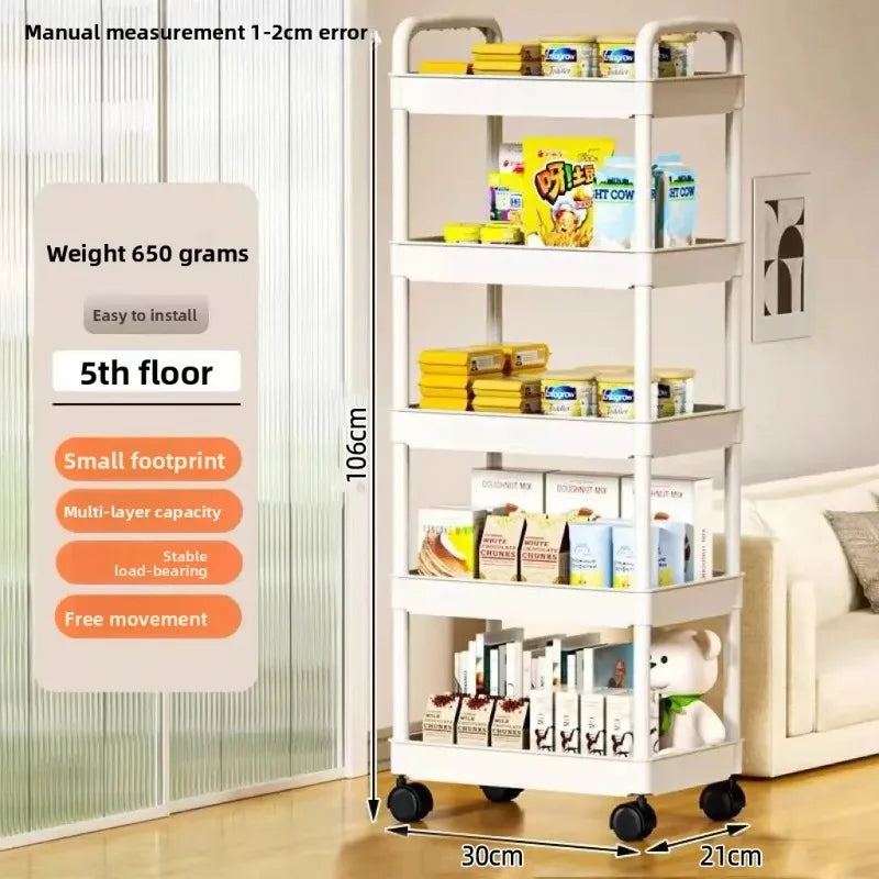 5-Tier Rolling Storage Cart