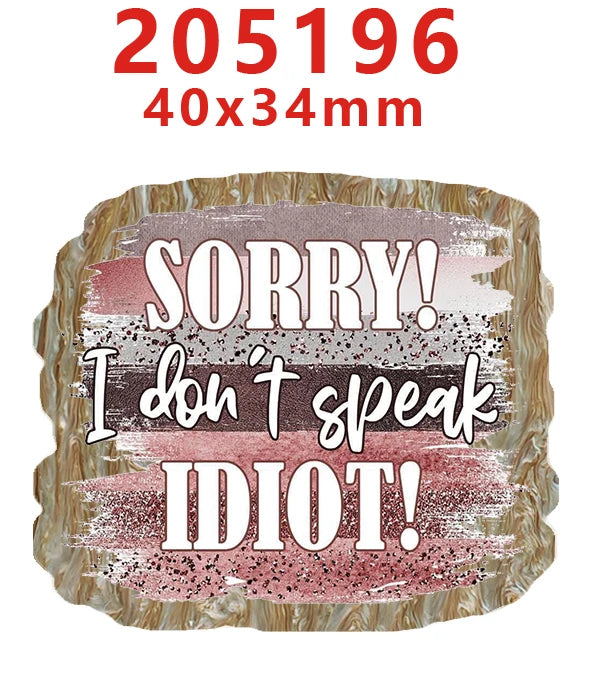 Decorative Faith-Themed Resin Embellishments with Water Ripple Effect