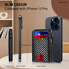 Slim RFID-Blocking Carbon Fiber Card Holder Wallet