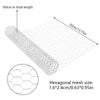 A roll of galvanized hexagonal wire mesh, showing the size and structure of the mesh pattern.