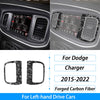 Compteur de vitesse et garniture d'aération en fibre de carbone forgée pour Dodge Charger