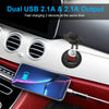 Dual USB Car Charger with LED Voltmeter – Fast Charging 12V/24V