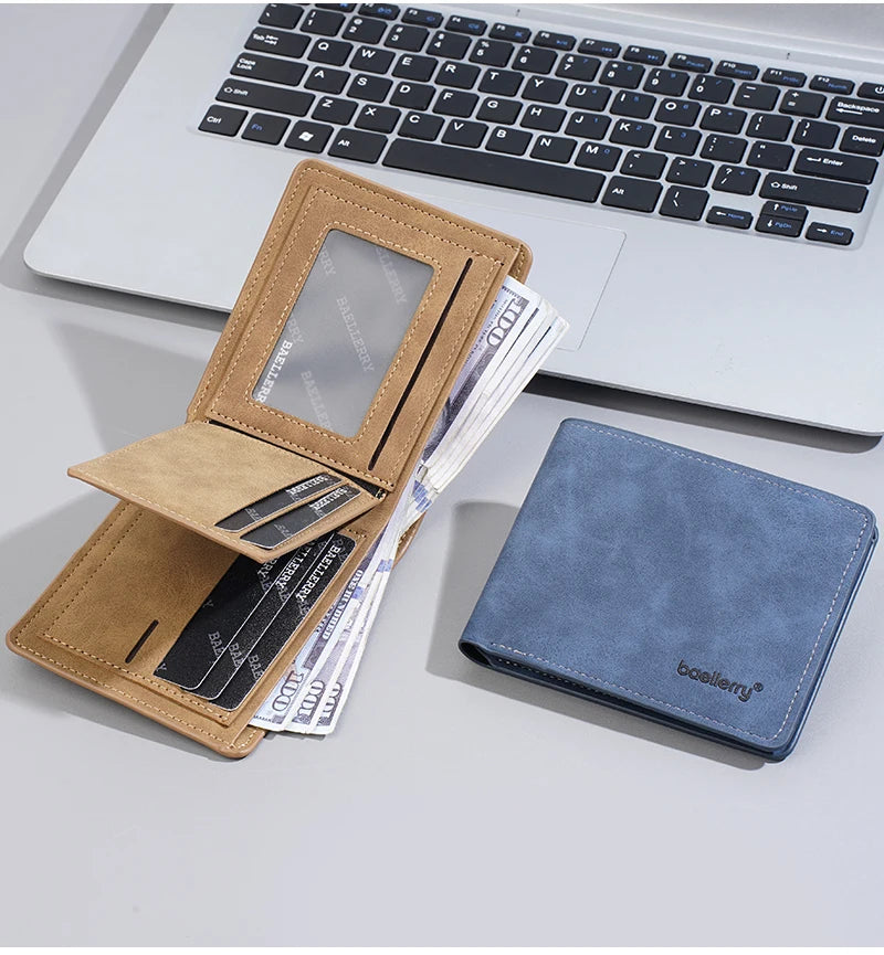 Minimalist Card Holder Wallet for Men with Multiple Slots