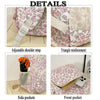 Floral Quilted Backpack Set with Crossbody Bag