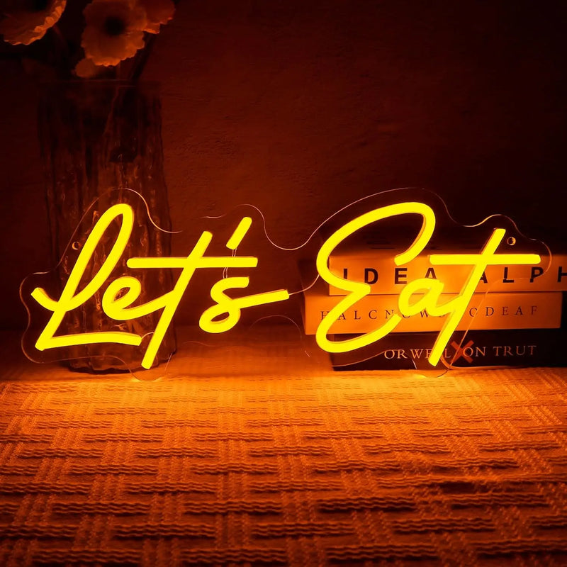 "Let's Eat" LED Neon Wall Sign