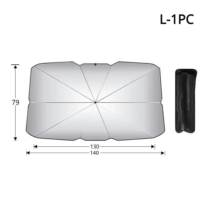 Folding Car Sunshade Umbrella with UV Protection