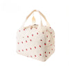 Isolier-Lunchtasche aus Cord mit Blumenmuster