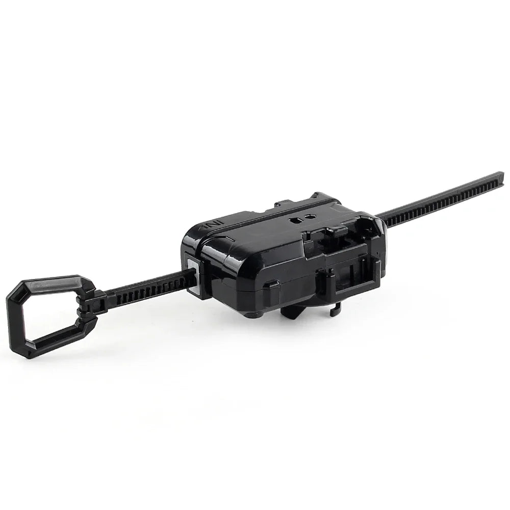 Black BX Bey Series Ripcord Launcher with a handle and launcher mechanism.