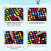 Rainbow Ball Elimination Board Game for Family Fun