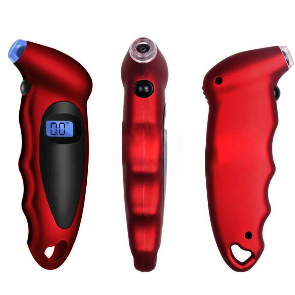 Digital Tire Pressure Gauge with Backlit LCD Display