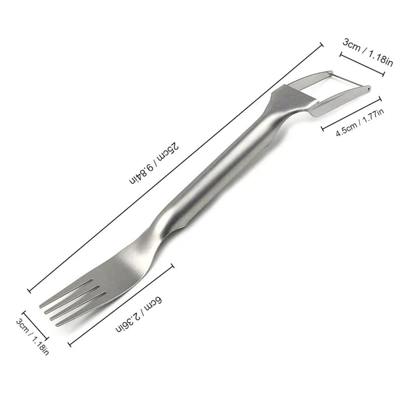 2-in-1 Stainless Steel Watermelon Slicer & Fork