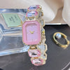 Rhinestone Chain Rectangular Watch