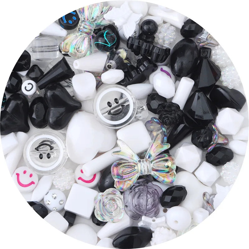 Colorful Acrylic Bead Mix for DIY Jewelry