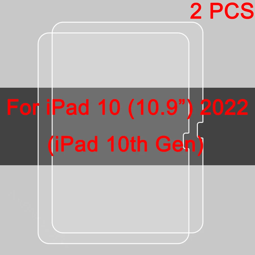 HD Tempered Glass Screen Protector for iPad (2-Pack)