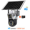 Dual-Lens Solar Security Camera with 4K Night Vision