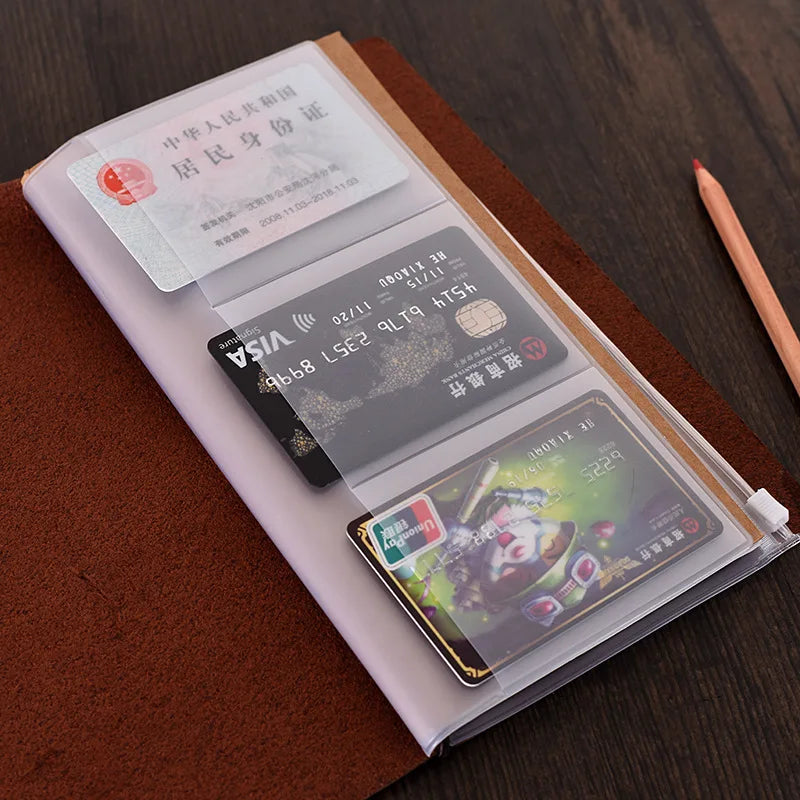 PVC Zipper Pouch for Traveler's Notebook
