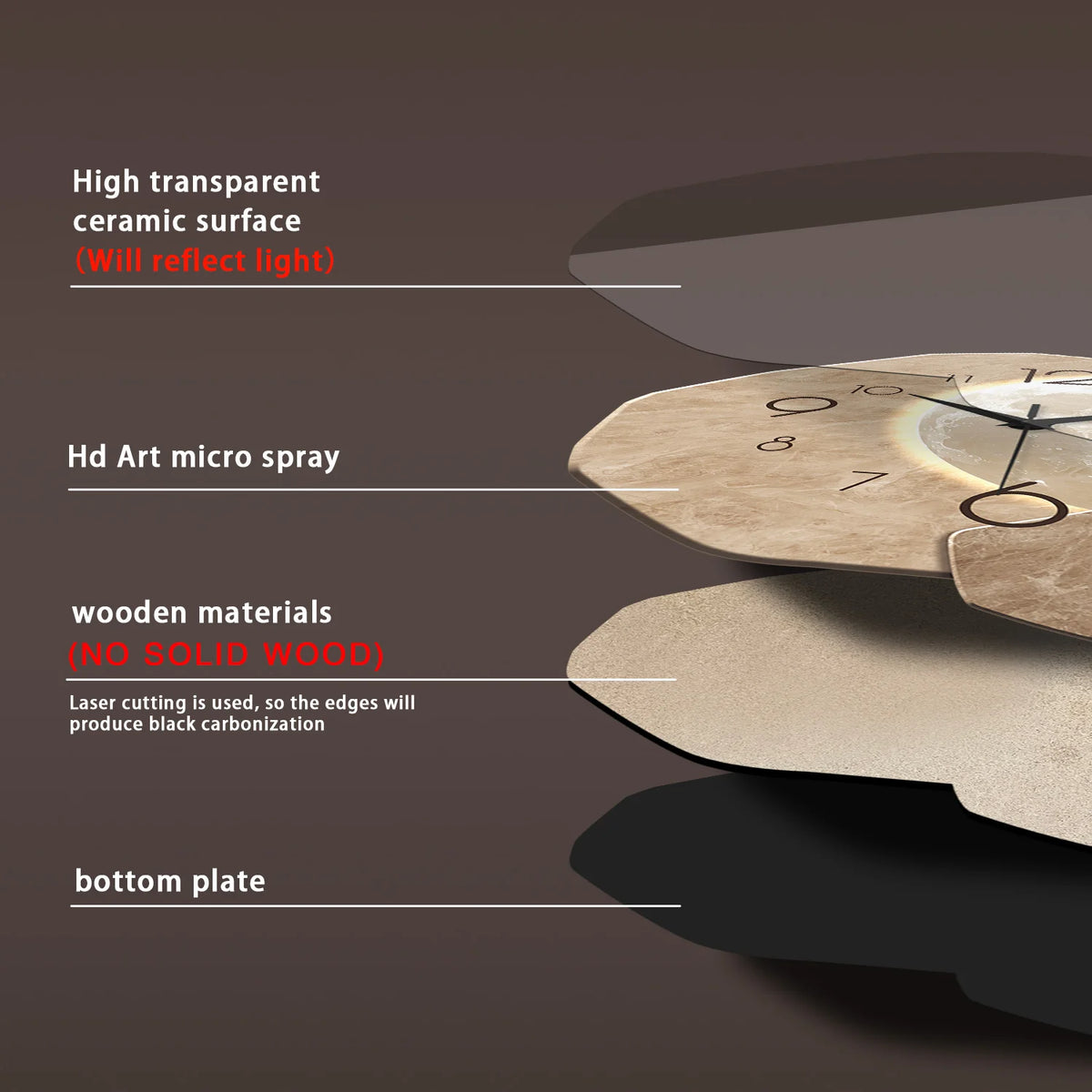 Minimalist Moon-Phase Wall Clock
