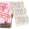 Heart-Shaped Metal Pen Clips for Notebooks and Journals
