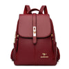 Vintage Leather Women's Backpack with Spacious Interior