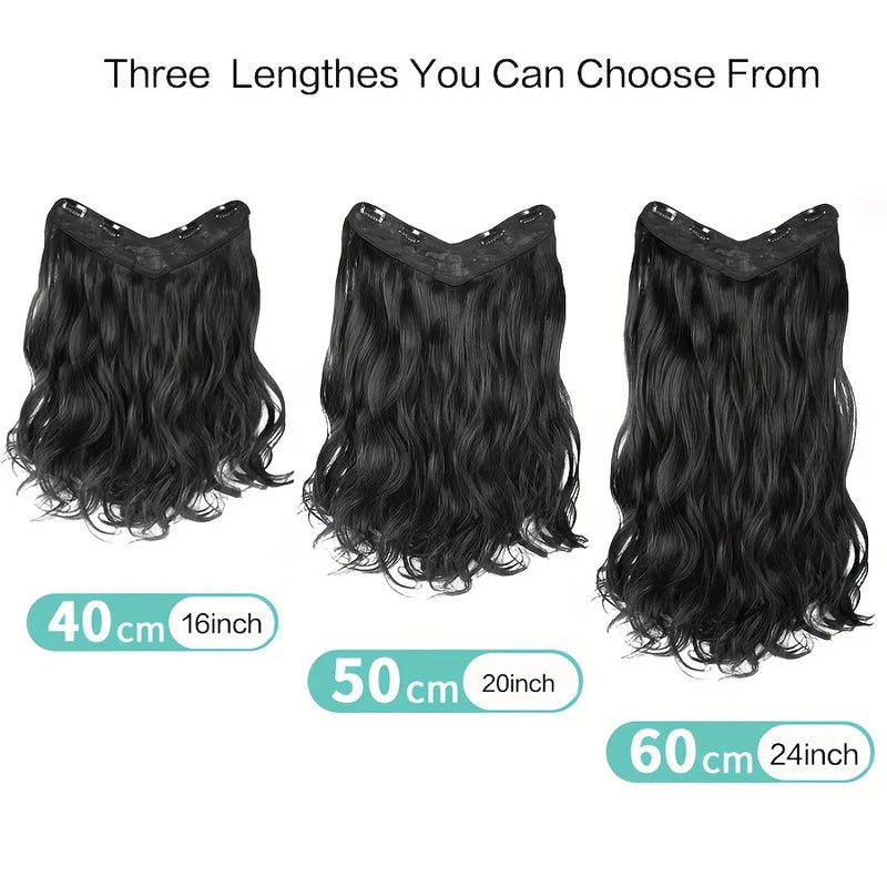 Synthetic Long Wavy Clip-In Hair Extensions