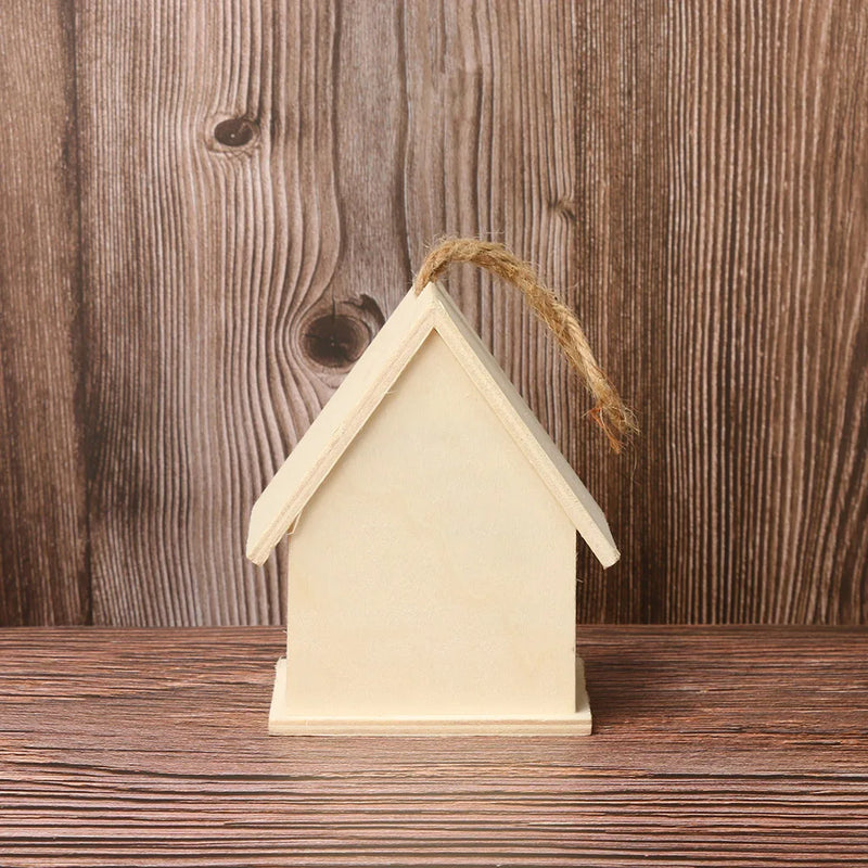 Compact Wooden Birdhouse for Gardens and Patios