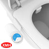 Non-Electric Bidet Attachment with Dual Nozzles