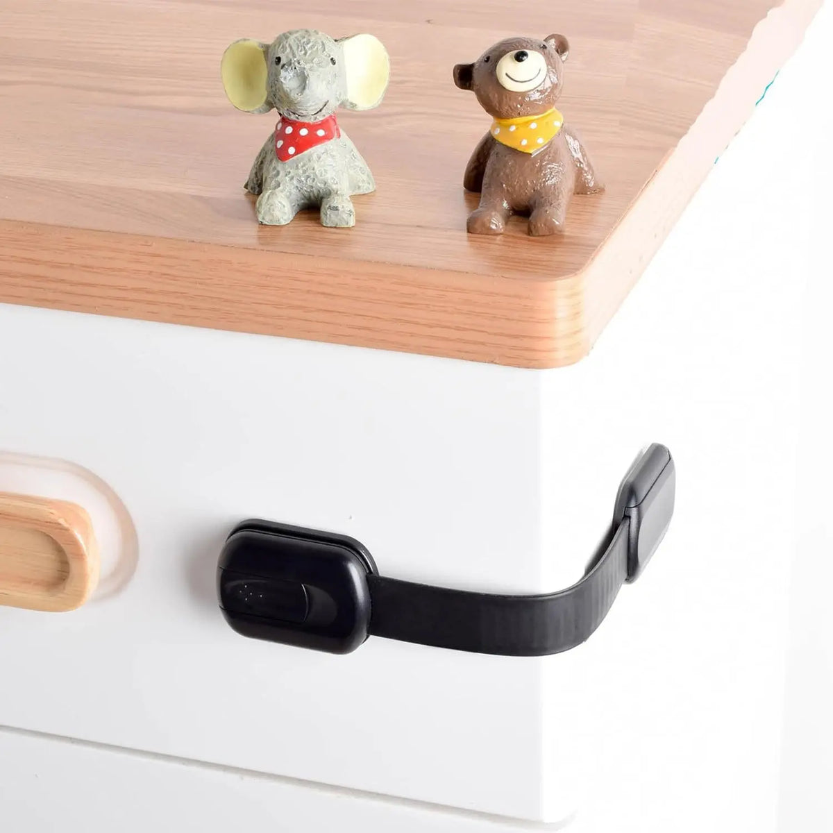 Child Safety Cabinet Locks – Adhesive Baby Proofing Straps for Drawers, Fridges, Toilets & More
