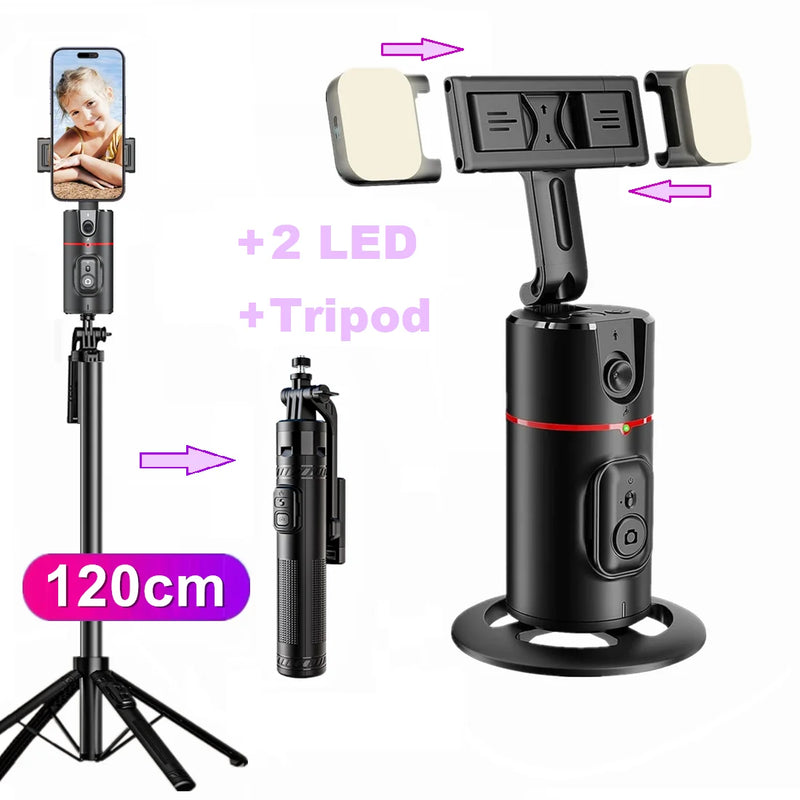 AI Face Tracking Phone Gimbal with Remote Control