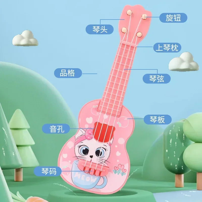 Mini Playable Ukulele Toy Guitar for Kids