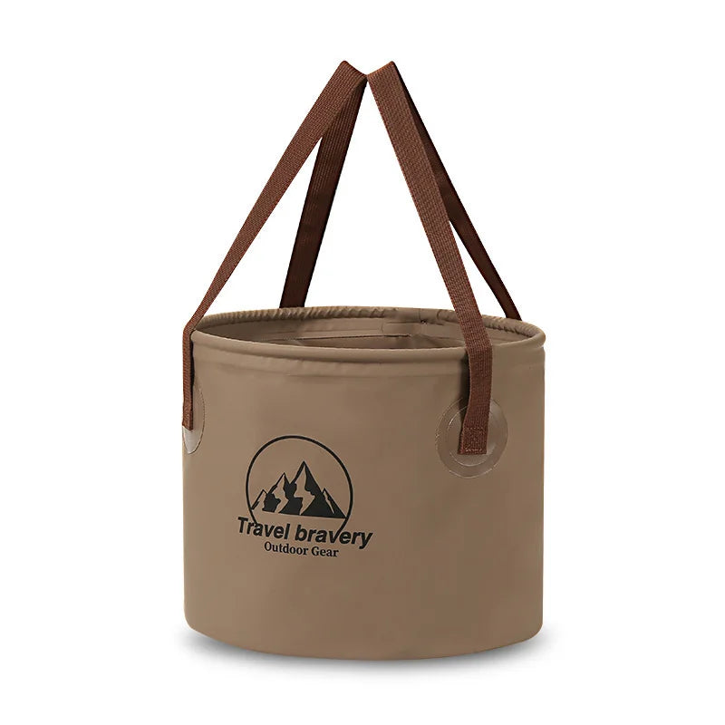Portable Foldable PVC Storage Bucket for Camping and Cleaning