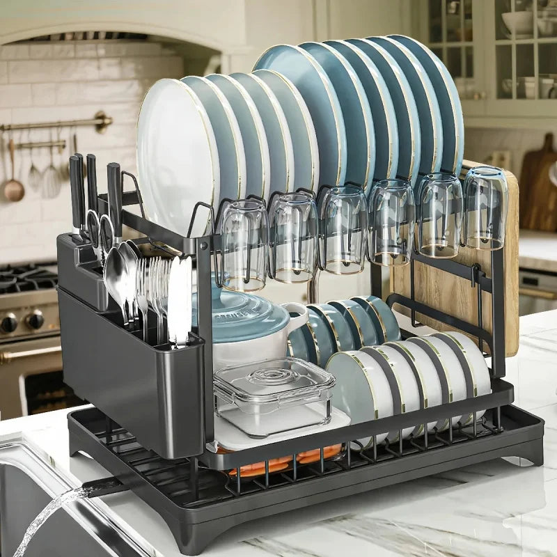 2-Tier Edelstahl Spülmittracks