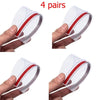 Four pairs of clear plastic rain and sun visors for car side mirrors