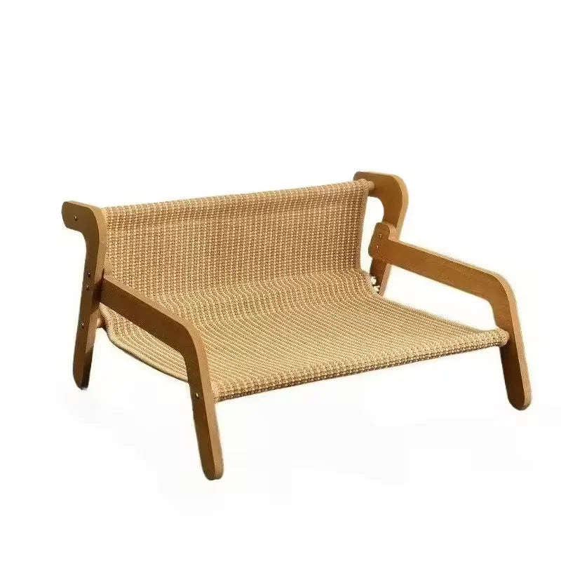 Sisal Cat Scratcher Lounge Bed with Hammock