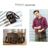Men's Full-Grain Leather Clutch with Password Lock
