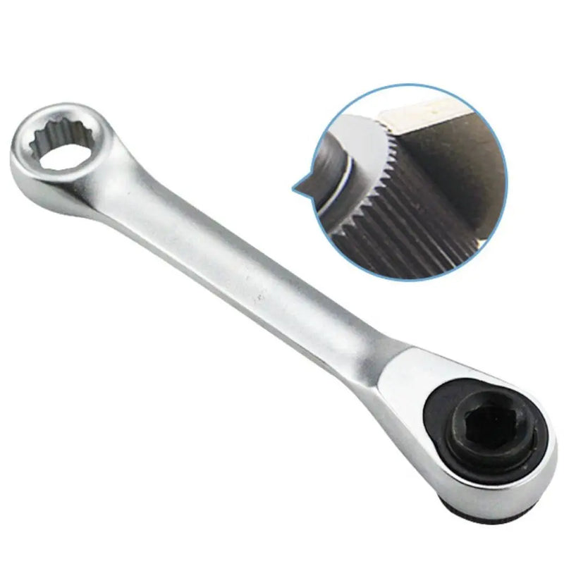 Double-Headed Mini Ratchet Wrench