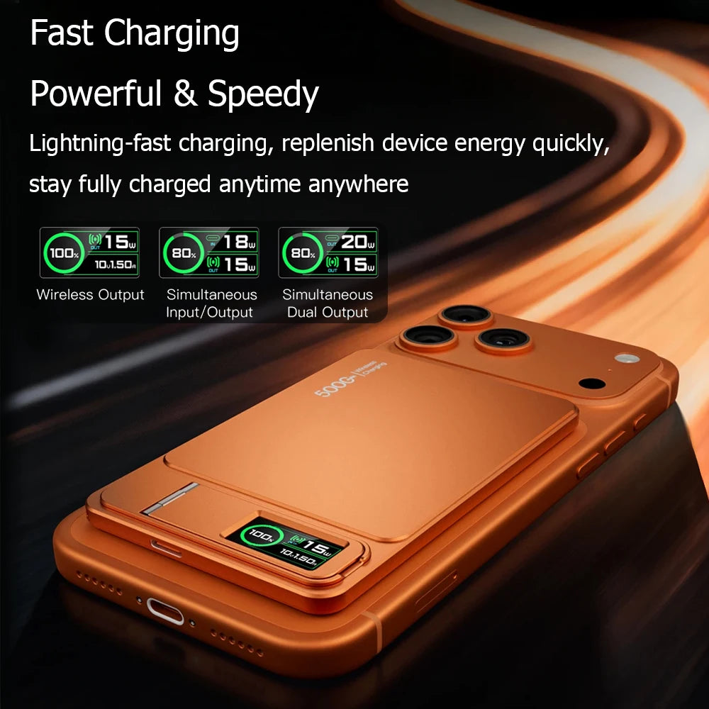 Batterie Externe Sans Fil Magnétique pour Charger iPhone