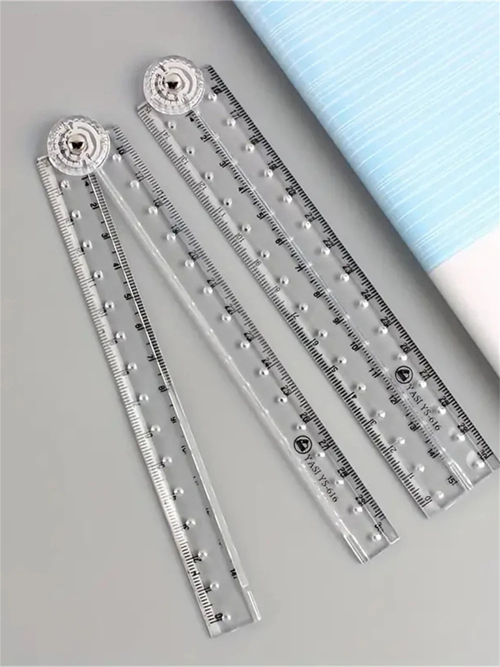 Folding Acrylic Ruler with Clear Markings