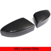 Glossy black ABS-carbon fiber side mirror covers for Maserati Ghibli/Quattroporte.