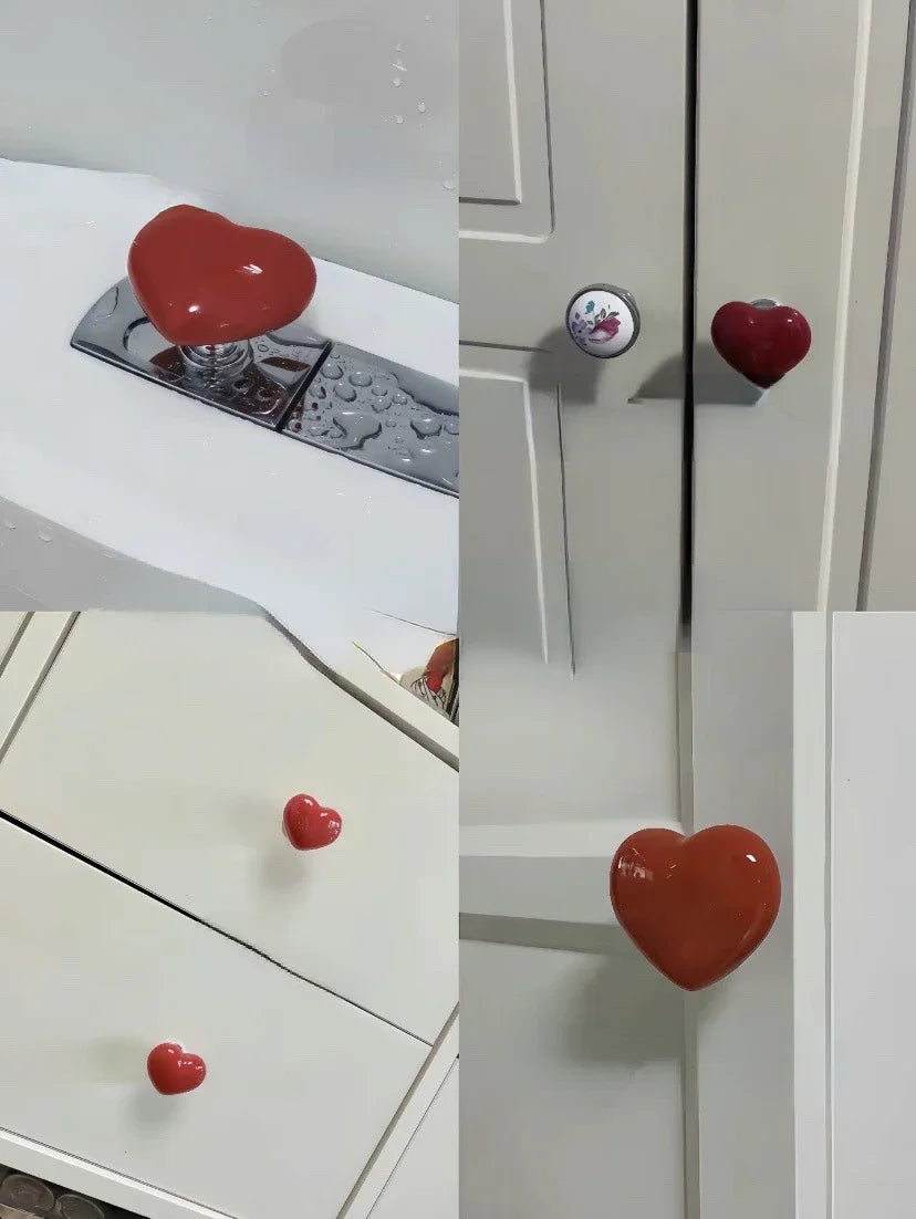 Heart-Shaped Toilet Flush Button