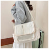 Y2K Transparent Ita Bag with DIY Badge Display Panel