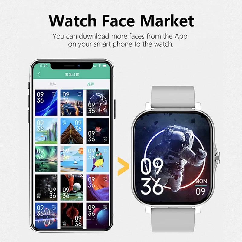 1.83" Sport Smartwatch with Bluetooth Calling & Health Tracking
