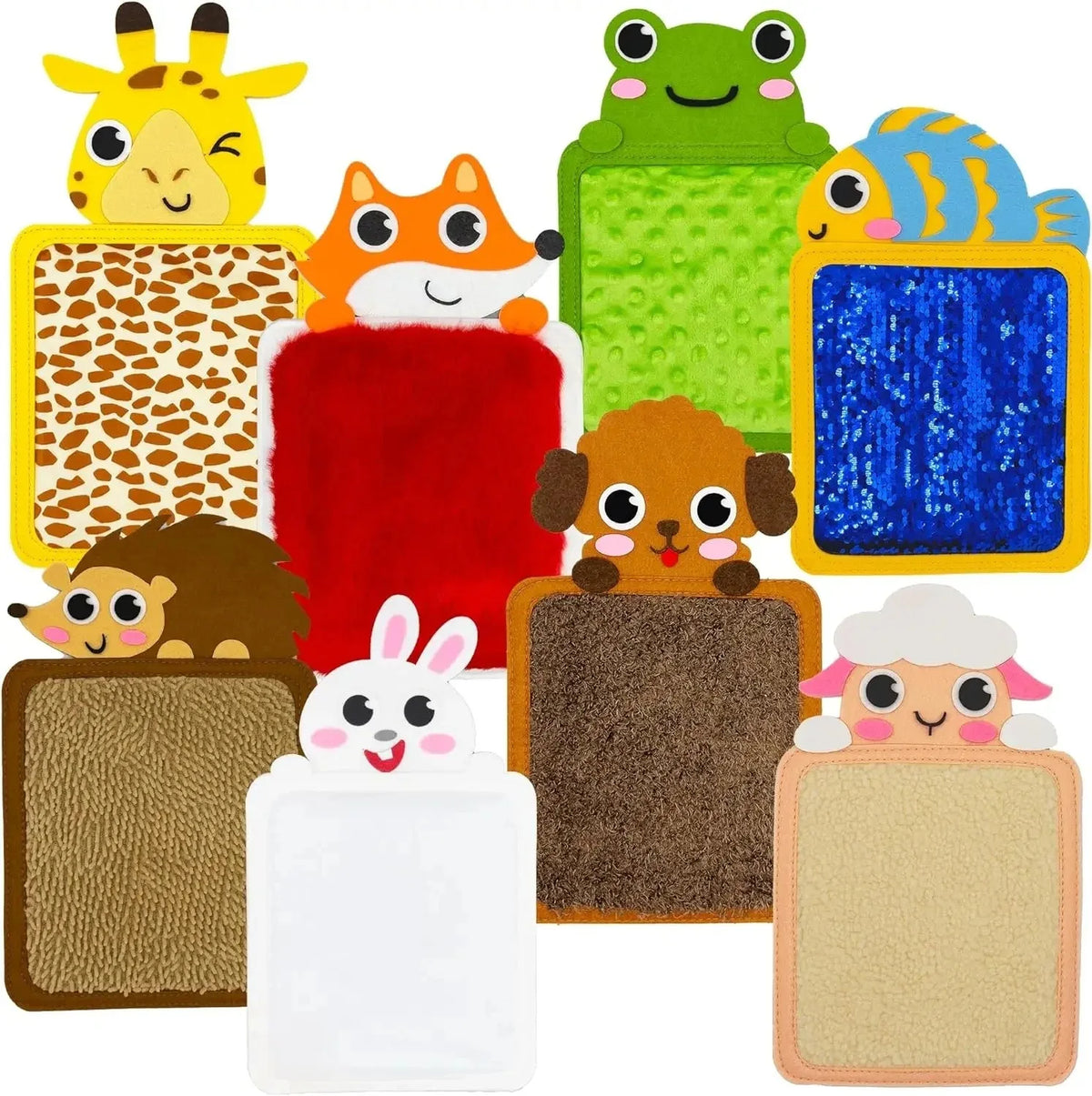 Cartoon Animal Sensory Mats for Tactile Exploration