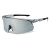 Oversized Mirrored Sports Sunglasses