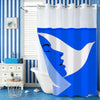 Modern Waffle-Weave Shower Curtain with Snap-In Liner