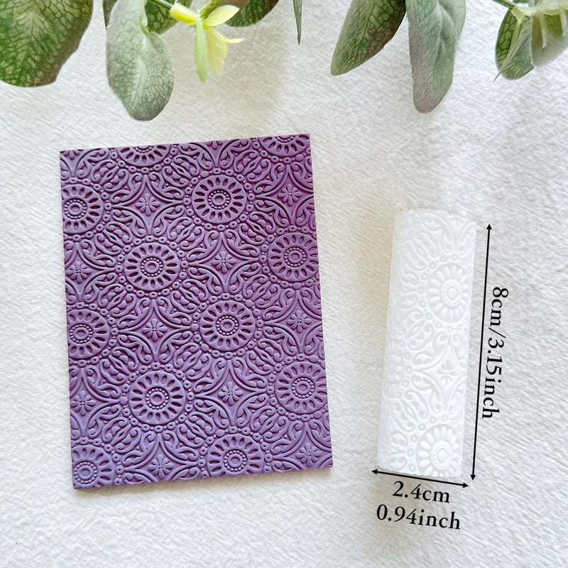 Barock-Sonnenblumen-Textur-Roller-Stift