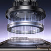 A close-up view of a magnetic phone mount assembly with multiple rings and a base, designed to firmly hold a phone.